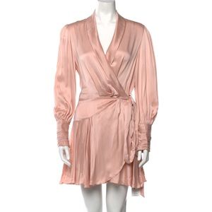 Zimmerman wrap mini dress size XS in pink